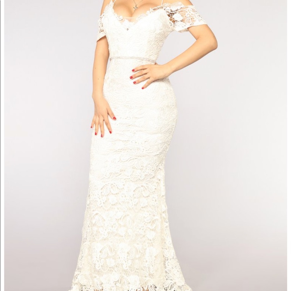 Fashion Nova Crystal Castle Maxi Dress NWT